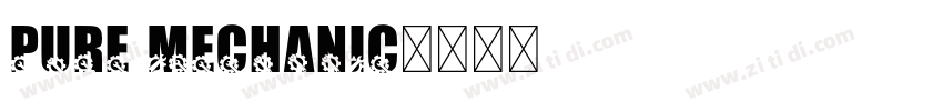 Pure Mechanic字体转换